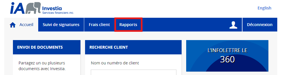 Outil de production de rapports – Ajout de deux rapports de l’OCRI